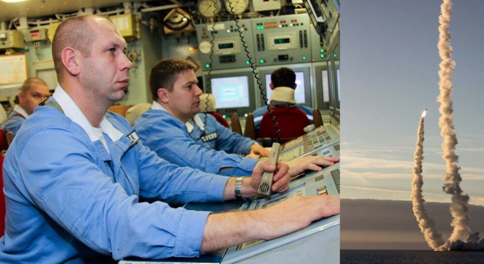 Central command post on the SSBN 'Yury Dolgoruky' during a double-launch of Bulava-missiles from the White Sea in September 2016. Photo: Russian Ministry of Defense