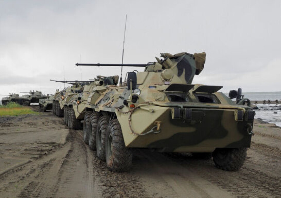 Exercise on the banks of river Yenisey. Photo: mil.ru