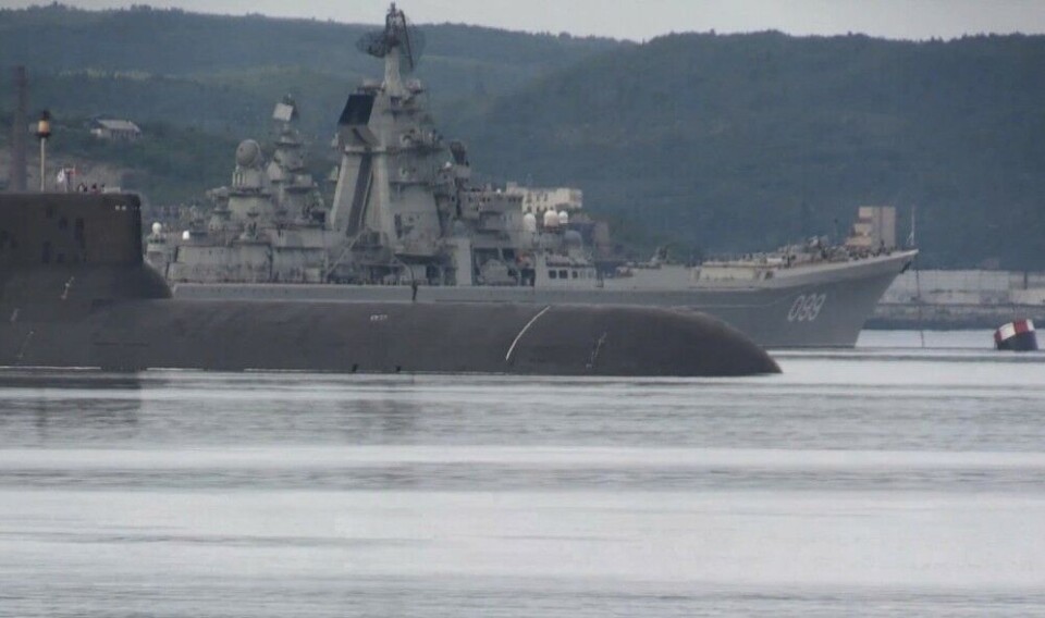 'Dmitry Donskoy' and 'Pyotr Veliky' set off from Severomorsk. Photo: screenshot from mil.ru
