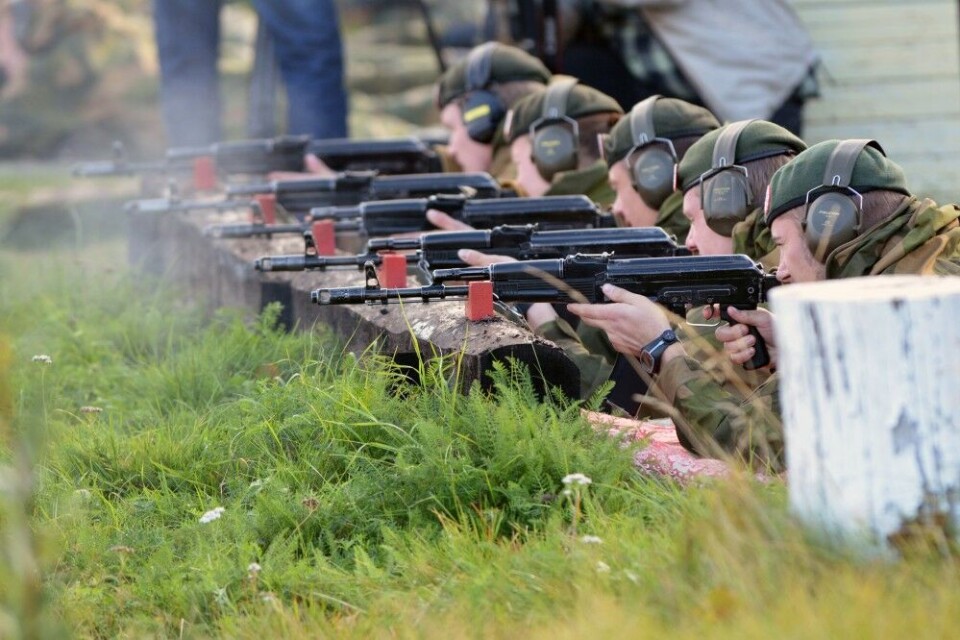 Last visit by Norwegian soldiers to Russia before annexation of Crimea: Border guard soldiers at Russian shooting range in Salmijärvi 2013. Photo: Thomas Nilsen