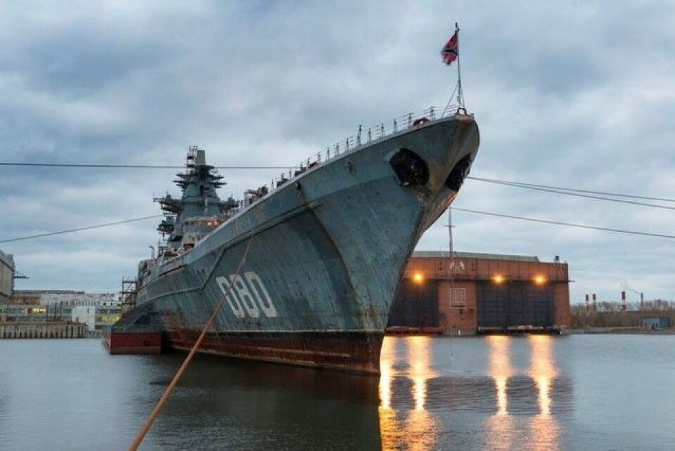 The 'Admiral Nakhimov' undergoing modernization. Photo: Sevmash