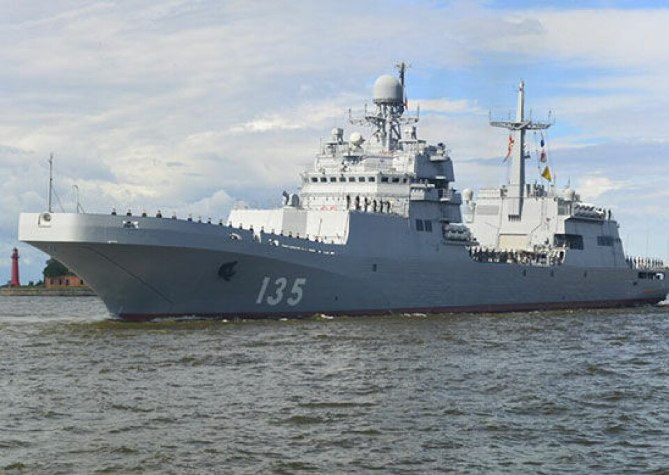 Landing vessel “Ivan Gren”. Photo: mil.ru