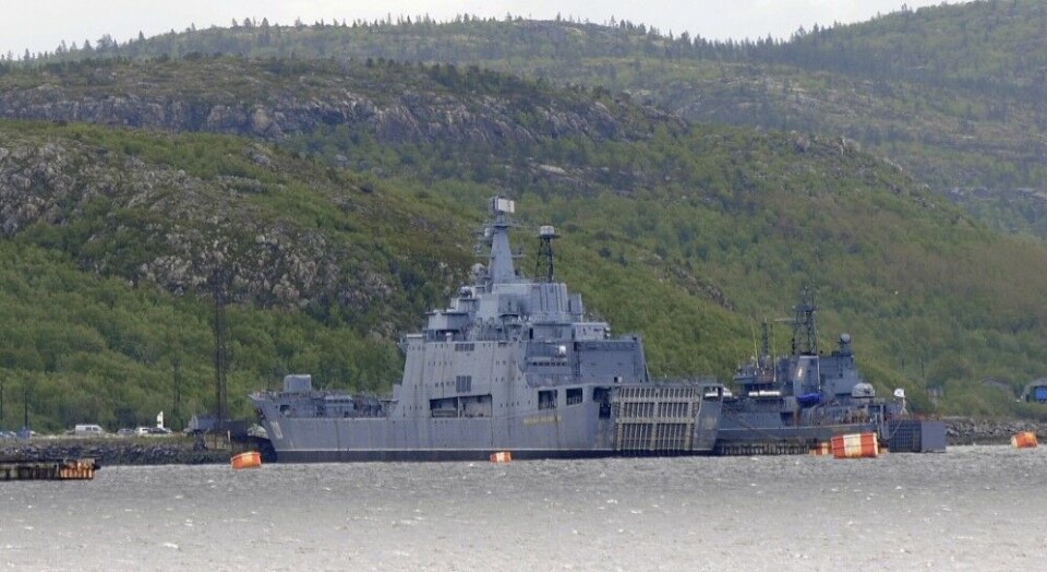 This 2012 photo of the landing ship «Mitrofan Moskalenko» is from before decommissioning work started. Photo: Thomas Nilsen