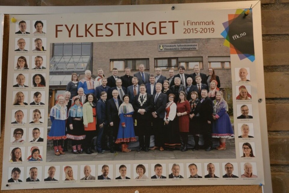 The Finnmark County Council 2015-2019. Photo: Atle Staalesen