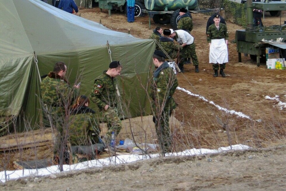 No more smartphones within the camps for Russian soldiers. Photo: Thomas Nilsen