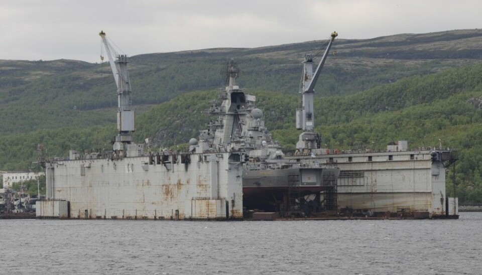 The 'Pyotr Velikiy' needs more upgrade than a simple docking like this one in the Kola Bay a few years back. Photo: Thomas Nilsen