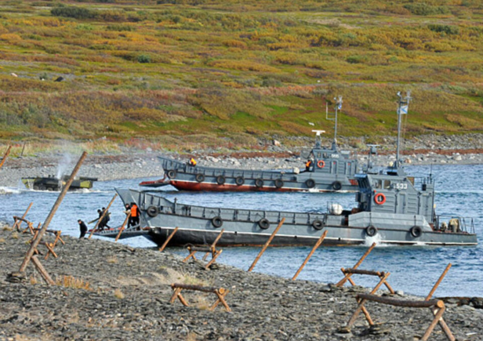 Small landing ships from the Northern Fleet. Photo: mil.ru