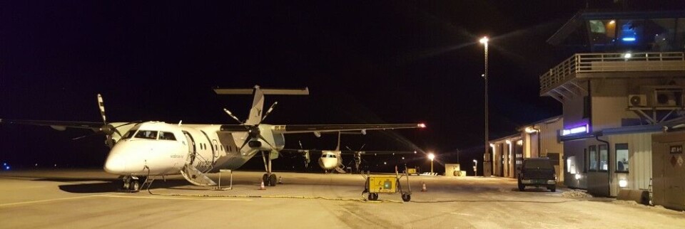Widerøe planes at Vadsø airport on the Varanger Peninsula. Photo: Thomas Nilsen