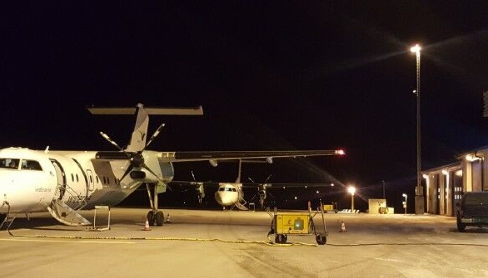 Widerøe planes at Vadsø airport on the Varanger Peninsula. Photo: Thomas Nilsen