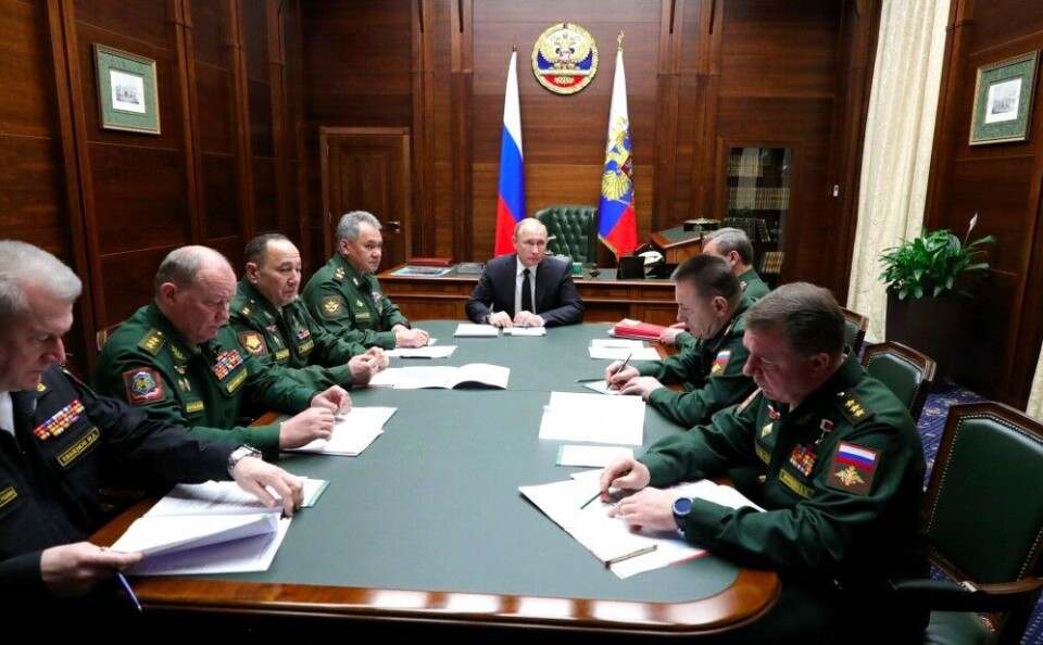 Президент с главами российских военных округов России. Фото: Kremlin.ru
