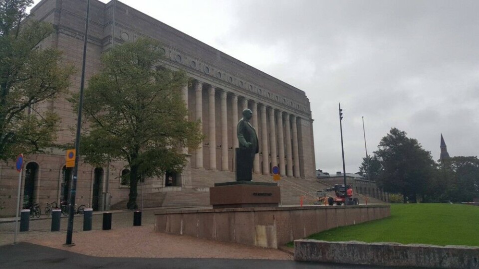 Finnish Parliament in Helsinki has got a report about the alleged GPS jamming. Photo: Thomas Nilsen
