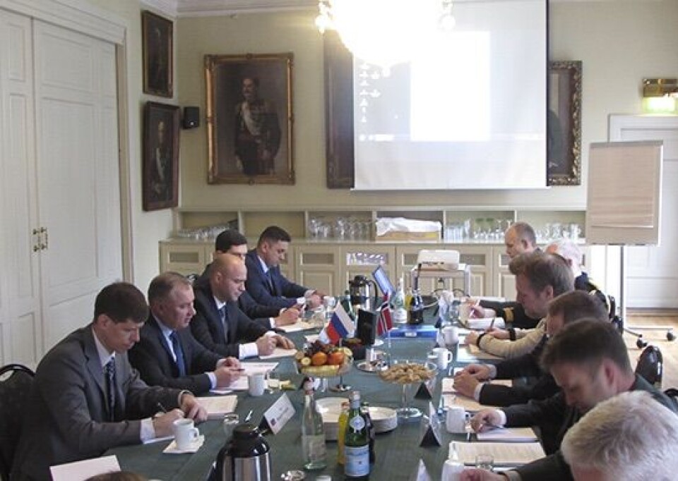 Defense ministry officials meet in Oslo. Photo: mil.ru