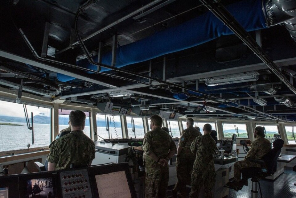 Standing NATO Maritime Group One (SNMG1) flagship HDMS Niels Juel gets underway with media to showcase exercise Dynamic Mongoose18. NATO Photo by FRA N WO Christian Valverde