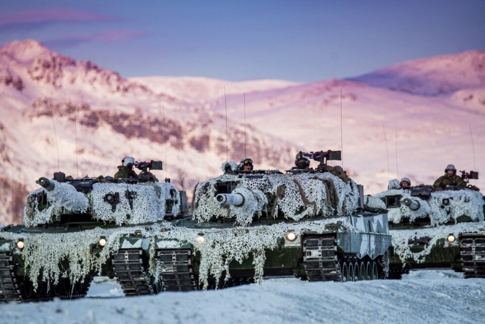 Norwegian tanks from Troms. Photo: Ole-Sverre Haugli / Forsvaret