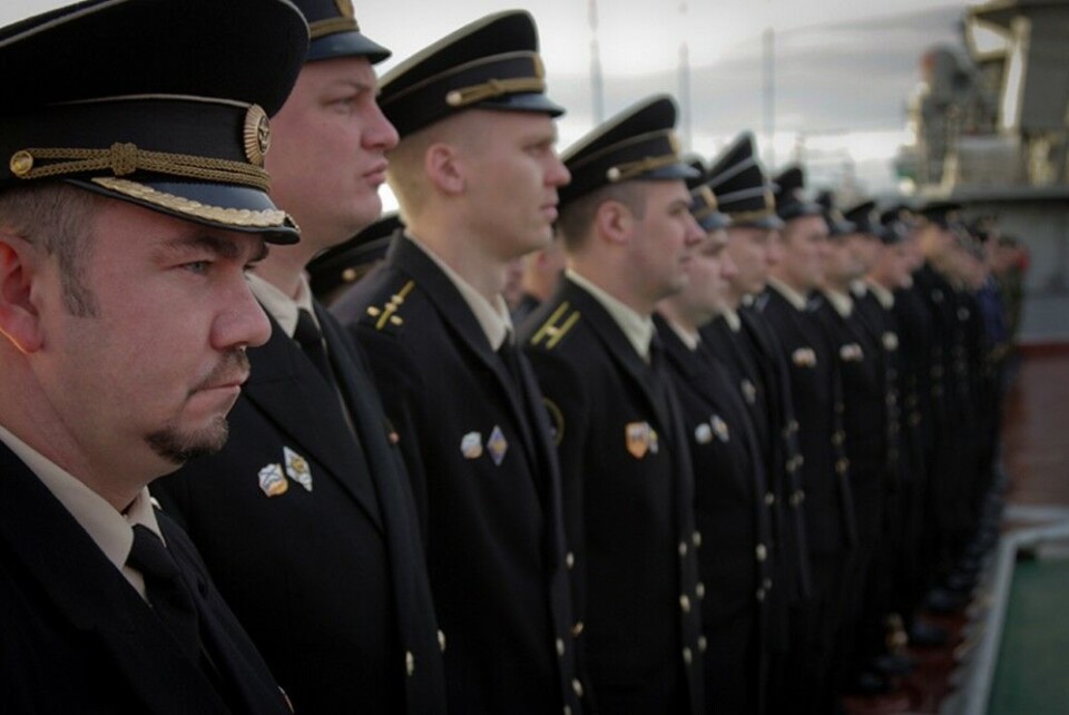 Crew of missile cruiser 'Pyotr Veliky'. Photo: mil.ru