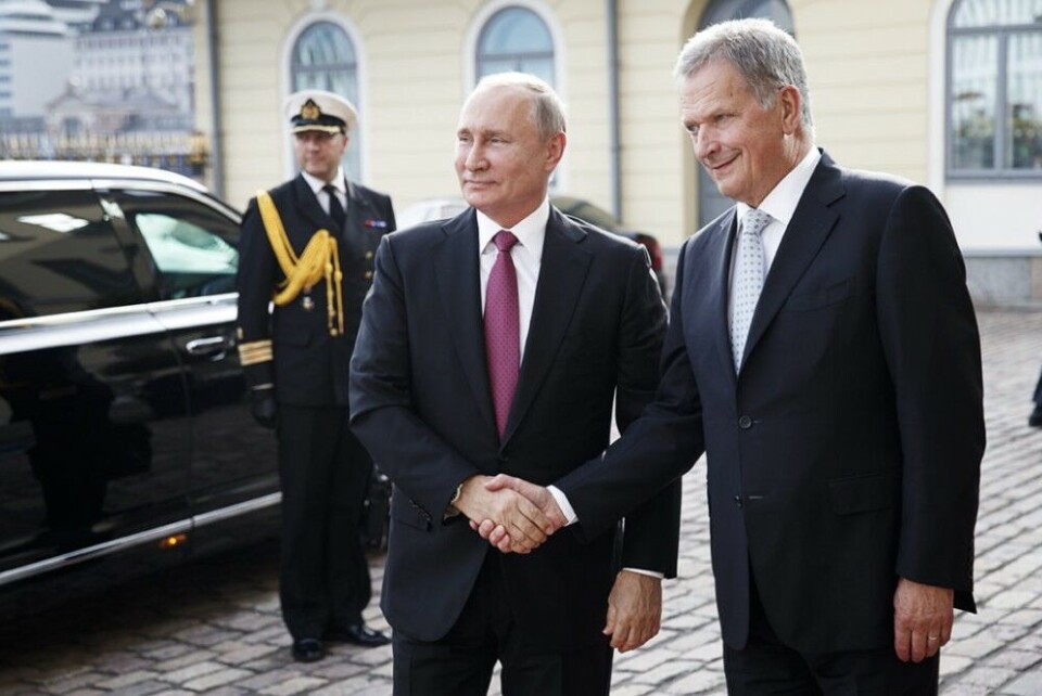 President of the Republic of Finland Sauli Niinistö welcomed President of Russia Vladimir Putin to a working visit to Finland on August 21st, 2019. Photo: Roni Rekomaa / Office of the President of the Republic of Finland