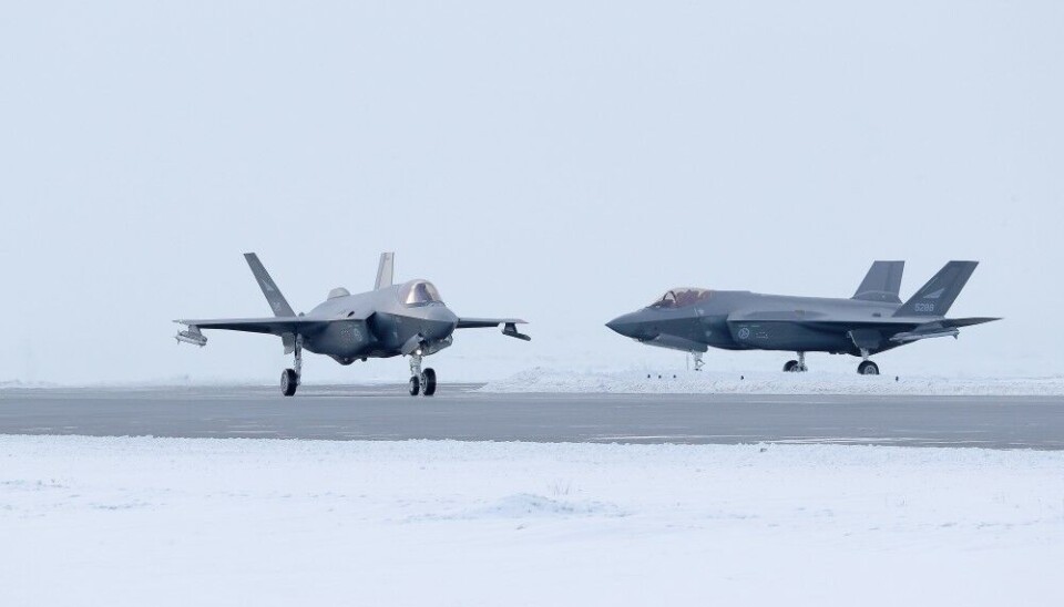 F-35 jets at Keflavik Air Base, Iceland. Photo: Torbjørn Kjosvold / Forsvaret