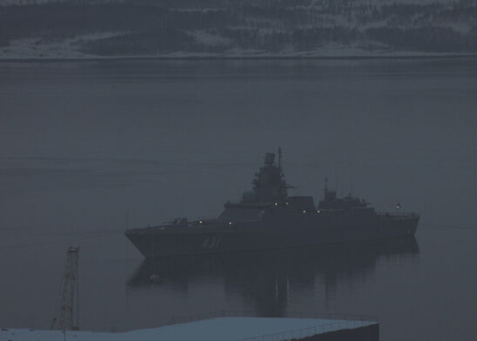 Frigate “Admiral Kasatonov” in the Kola Bay. Photo: Northern Fleet