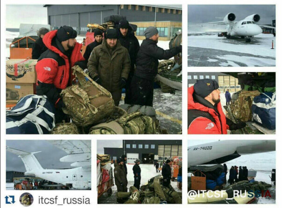 Фото, сделанные в аэропорту Лонгйир в 2016 году. Источник: Инстаграм Kadyrov_95.