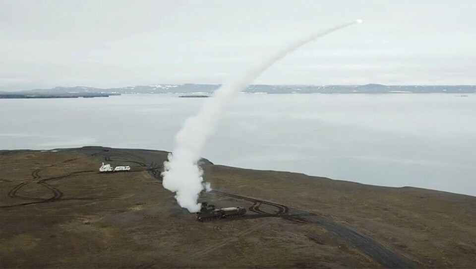 Tor-M2DT anti-aircraft missiles tested at Novaya Zemlya in July 2019. Photo: Russian Ministry of Defense
