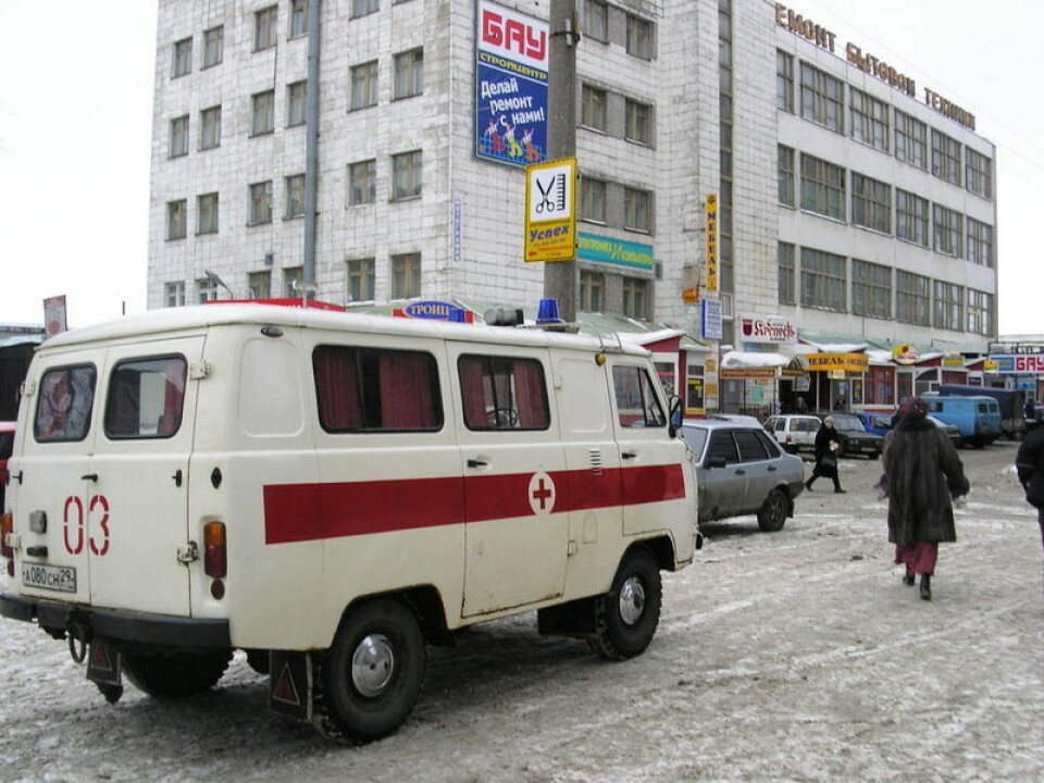 Ambulance in Arkhangelsk. Photo: Thomas Nilsen