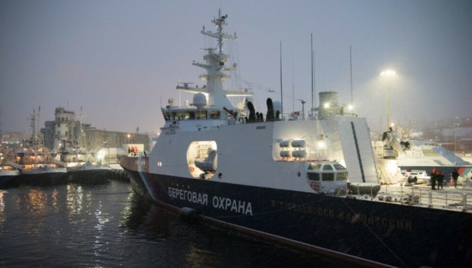 'Petropavlovsk-Kamchatsky' makes first port-call to Murmansk. Photo: FSB Board Guard