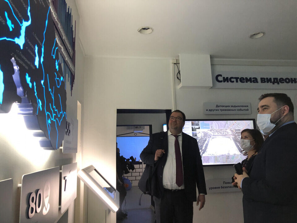 The pilot launch of the urban video analytics system took place on Thursday. Photo: Ministry of digital development of the Murmansk region