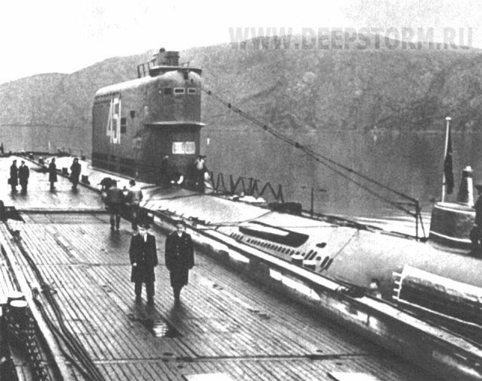 The “K-102” in 1961 fired a nuclear missile that hit a land target on Novaya Zemlya. Photo: Deepstorm.ru