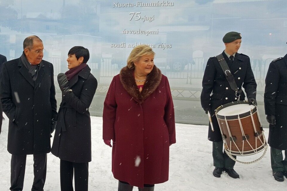 Russia’s Foreign Minister Sergey Lavrov visited Kirkenes in northern Norway at the 75th anniversary of the Red Army’s liberation. Photo: Thomas Nilsen