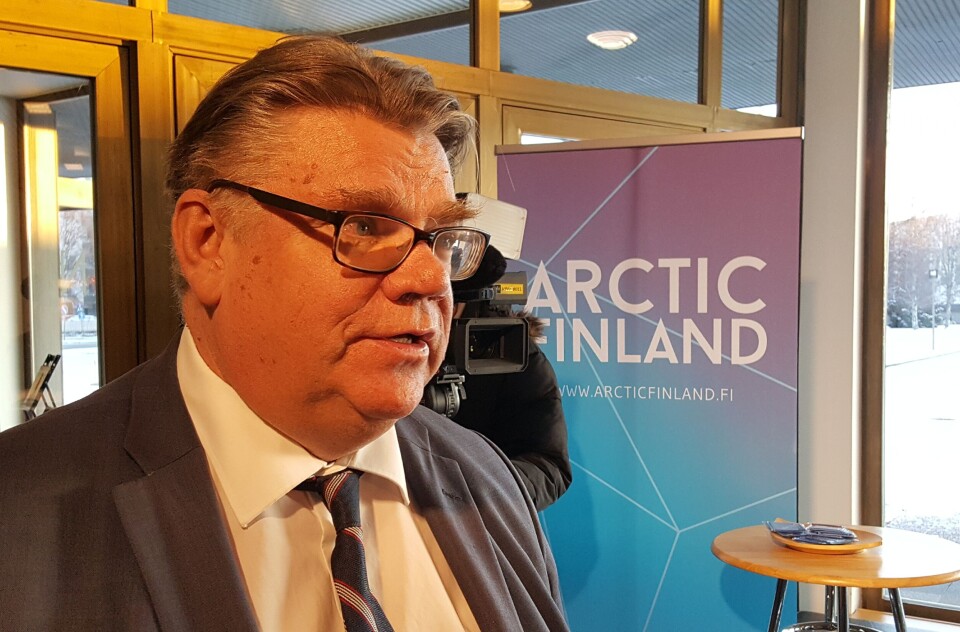 Timo Soini is Finland’s Foreign Minister. Photo: Thomas Nilsen