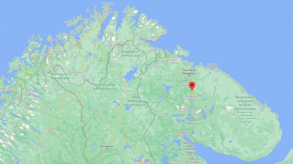 The Murmansk-BN complex was rolled out from Severomorsk to Pushnoy, some 60 km to the south. Map: Google