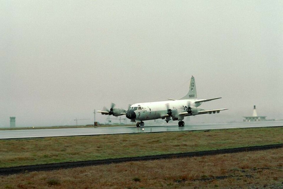 P-3C Orion aircraft at Keflavik air base in 1977. Photo: U.S. Defense Imagery/Wikipedia