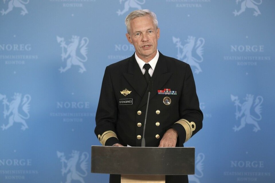 Vice Admiral Nils Andreas Stensønes. Photo: Torbjørn Kjosvold / Forsvaret