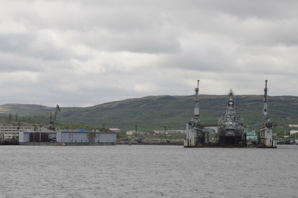Roslyakovo is south of Severomorsk in the Kola Bay. Photo: Thomas Nilsen