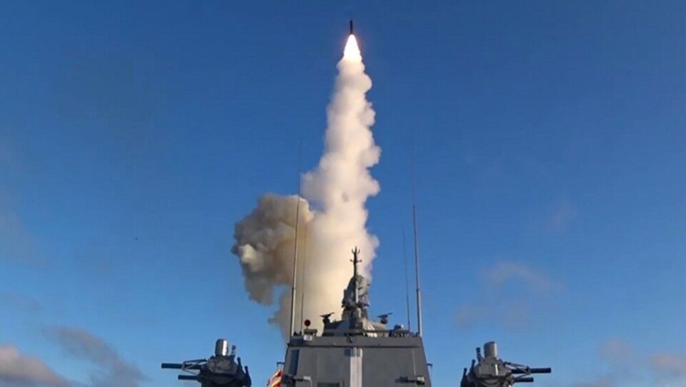 Putin has said the Tsirkon ground- and sea-based hypersonic rocket can fly at nine times the speed of sound and hit underwater and ground targets more than 1,000 kilometers away. Photo: Russian Ministry of Defense