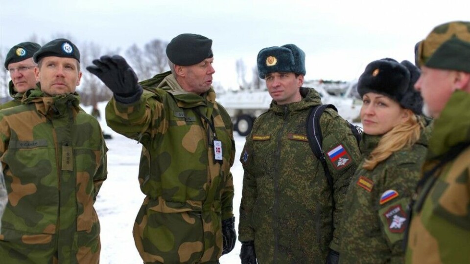 Russian military observers at the Joint Viking 2017 exercise. Photo: Kristian Berg, Norwegian Defense
