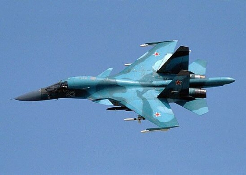The Su-34 fighter jet will a central part of Russia's military buildup along the Northern Sea Route. Photo: mil.ru