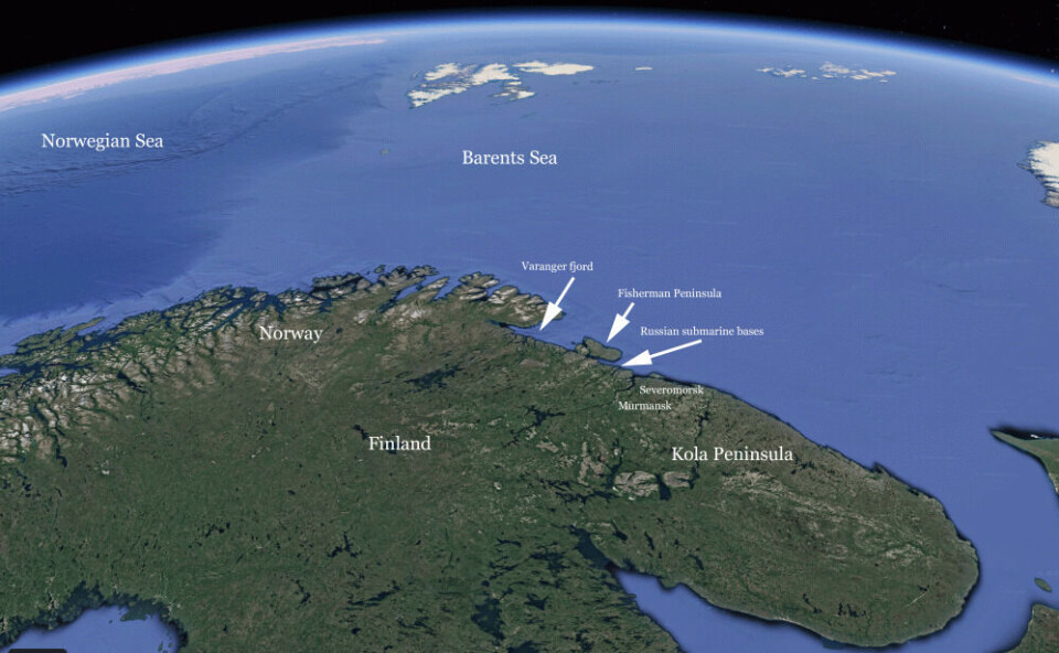 Map: Barents Observer / Google maps
