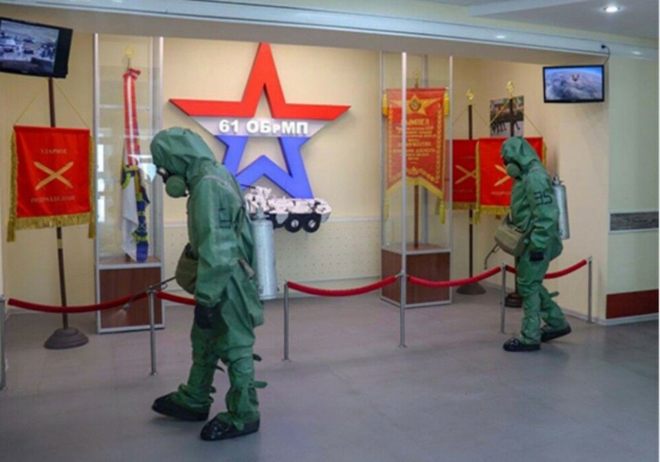 Big cleaning in Sputnik. Photo: mil.ru