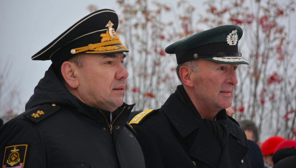 Aleksandr Moiseev and Rune Jacobsen in Kirkenes, Norway, October 2019. Photo: Atle Staalesen
