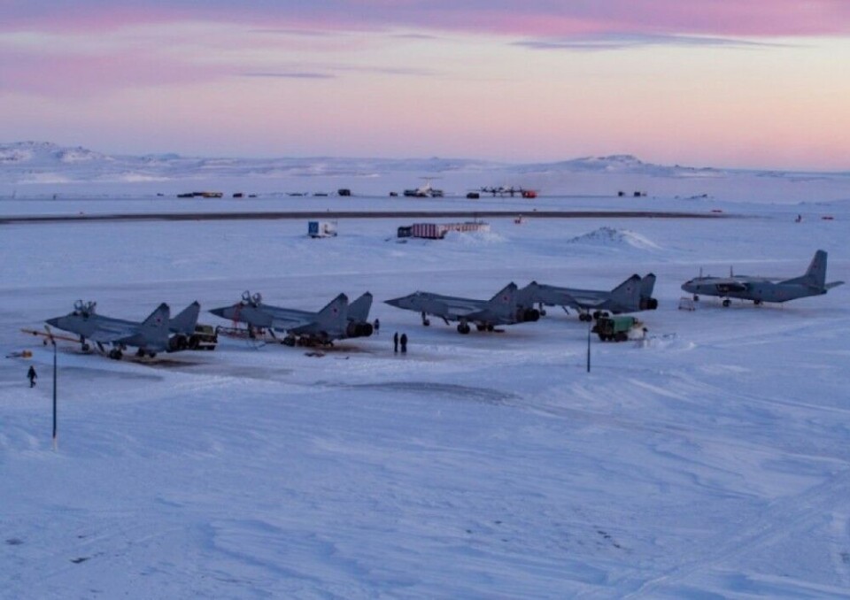 The Rogachevo airfield. Photo: Northern Fleet
