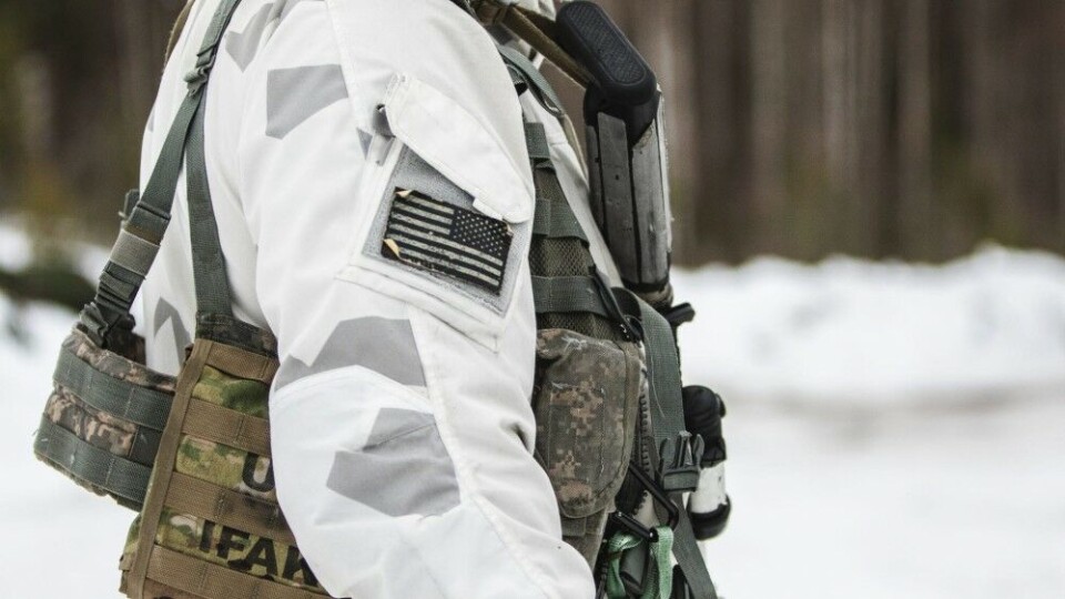 U.S. soldier in northern Sweden. Photo: David Carr / The Swedish Armed Forces
