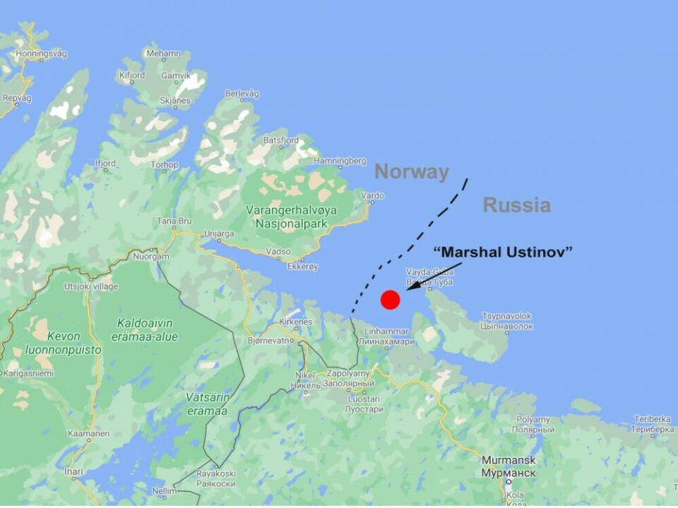 Map: Barents Observer / Google map