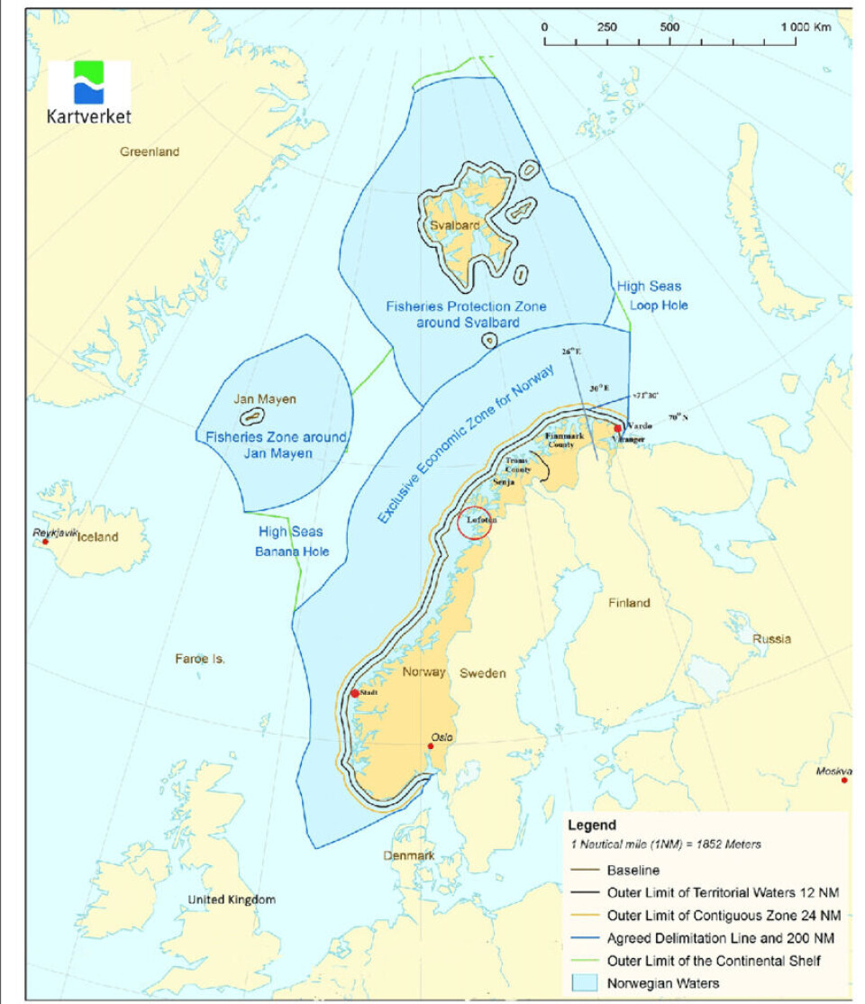 Map: The Norwegian Mapping Authority
