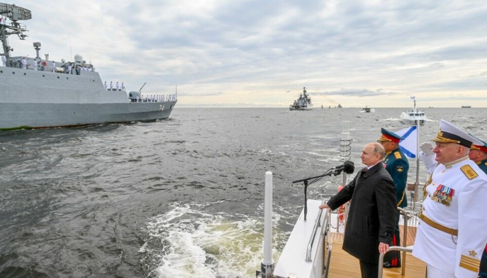 The Navy has a special place in Putin's military plans. Here from a previous Navy Parade in St. Petersburg with two sacked Commanders; Defence Minister Sergei Shoigu and Navy Chief Nikolai Yevmenov. Photo: Kremlin