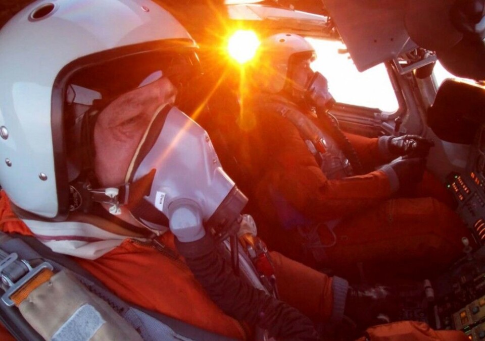 Pilots in cockpit on a Tu-160 aircraft. Photo: Russian Ministry of Defense