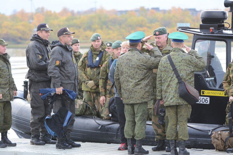 Norway and Russia maintain border guard cooperation, but few other military contacts. Here on the Russian side of the border in 2013. Photo: Thomas Nilsen