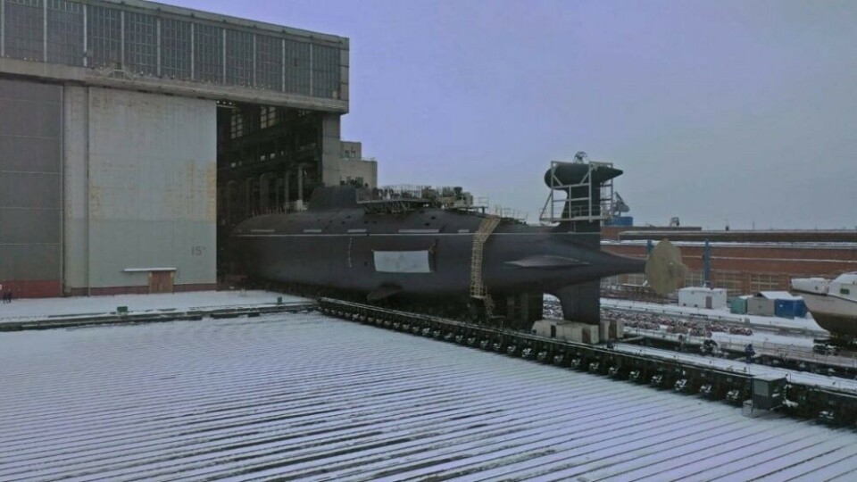 In December 2020, the 'Leopard' (K-328) was taken out of the hall at the yard in Severodvinsk. Photo: Zvezdochka