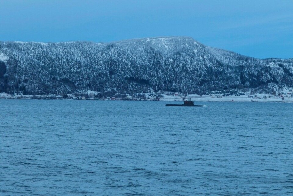 Подводная лодка класса «Ула» в водах северной Норвегии. Фото: ВС Норвегии