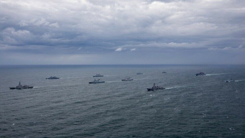 NATO ships participating in Exercise Formidable Shield 21. Photo: Norwegian navy